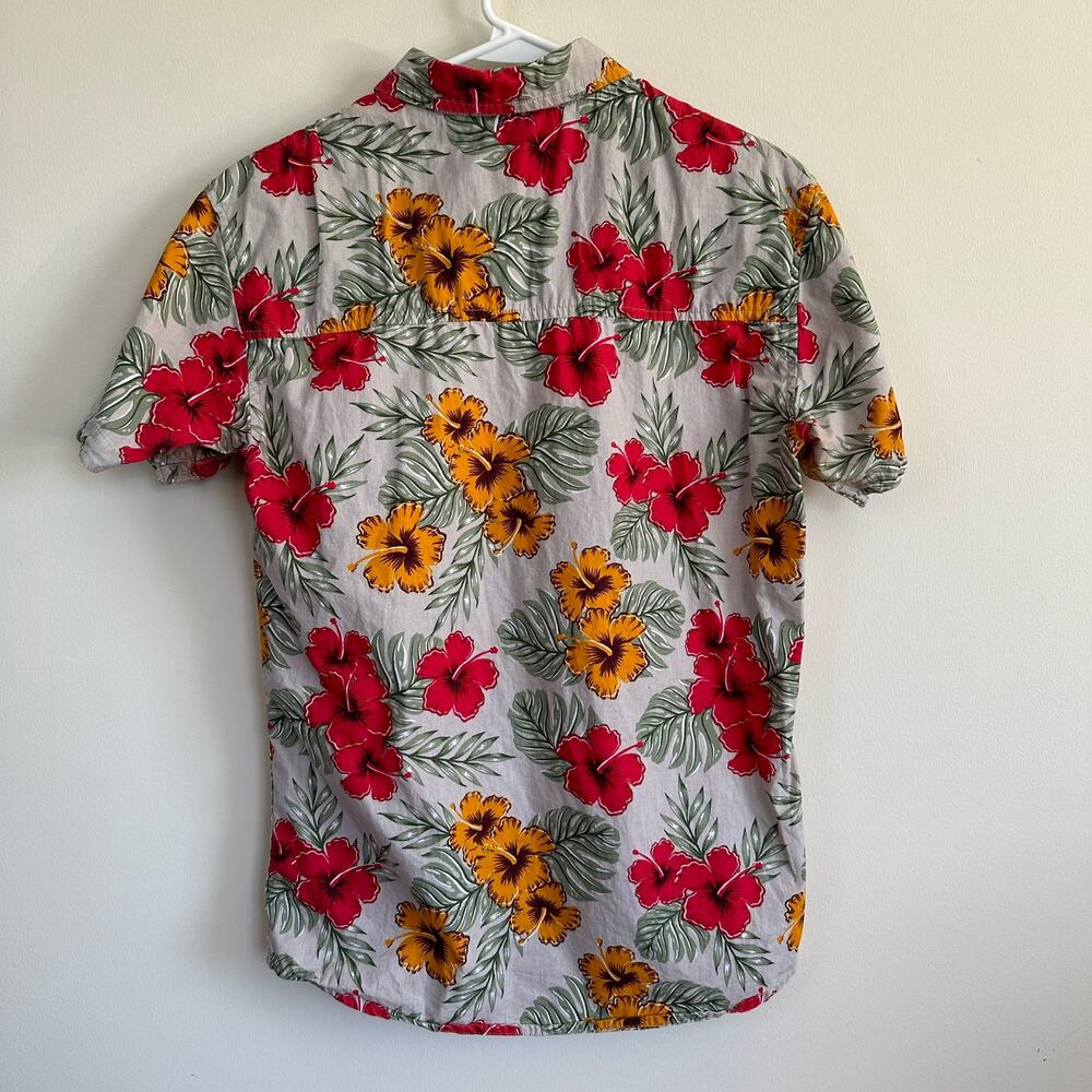 Eighth Avenue Tropical Floral Hawaiian Shirt Button Front Short Sleeve SMALL - Picture 5 of 9